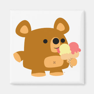 Imã Urso de Cartoon Bonito com Íman de Bolas :)