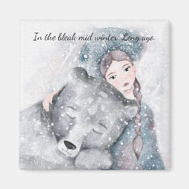 Imã Urso de inverno, Médio, princesa, de neve