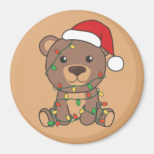 Imã Urso de Natal Magneta de Ursos de Inverno