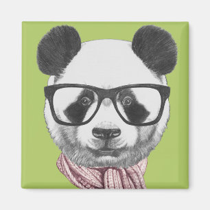 Imã Urso de panda pronto do inverno