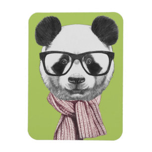 Ímã Urso de panda pronto do inverno
