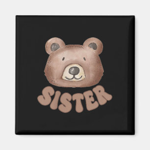 Imã Urso de pelúcia irmã aniversário de 1 ano menino m