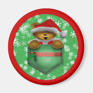 Imã Urso do bolso do papai noel