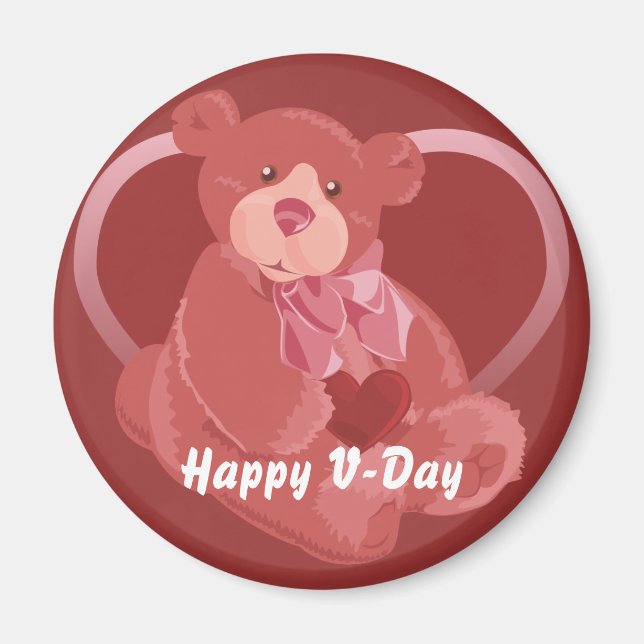 Imã Urso do dia de os namorados (Frente)