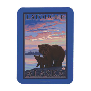Ímã Urso e Cub - Latouche, Alasca