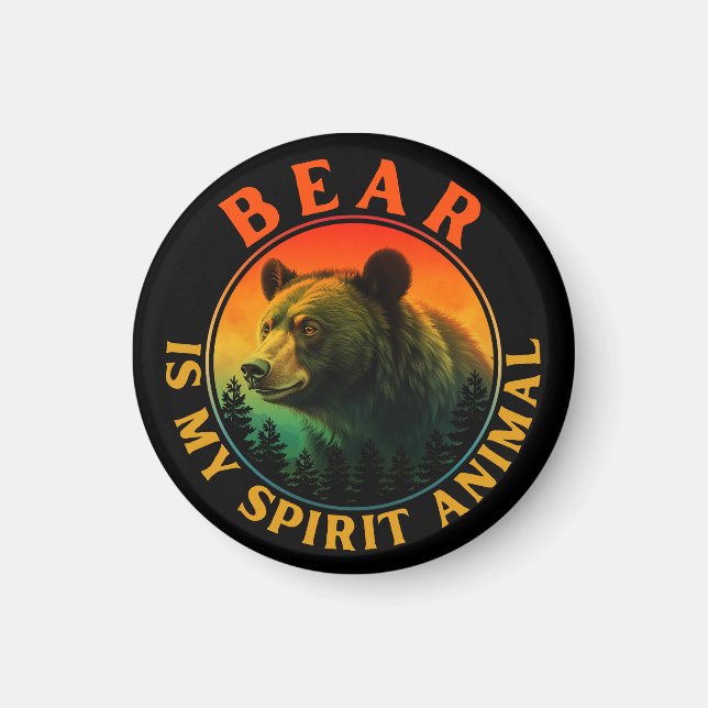 Imã Urso é meu animal espiritual (Frente)