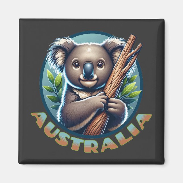 Imã Urso Koala Australiano (Frente)