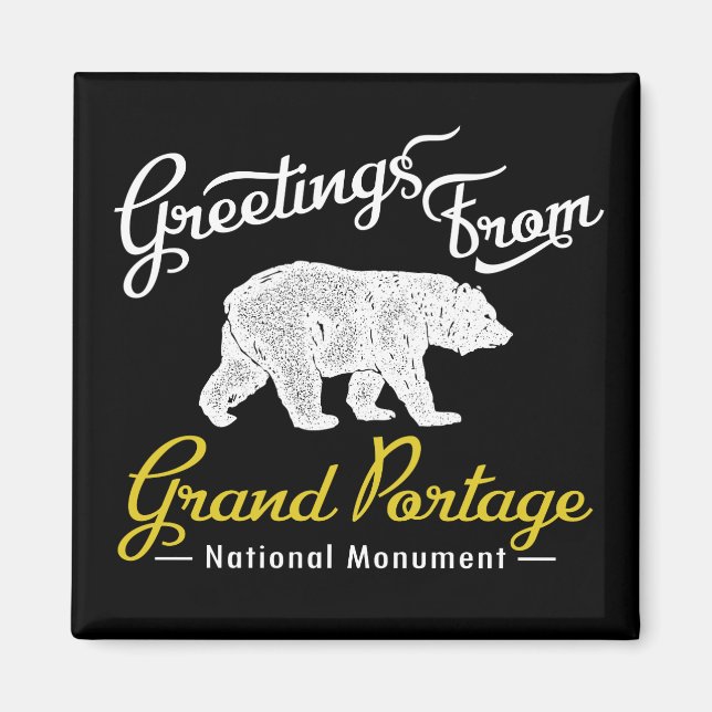 Imã Urso Monumento Nacional da Grande Portagem (Frente)