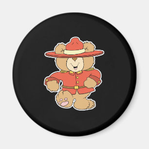 Imã Urso Mountie Canadense