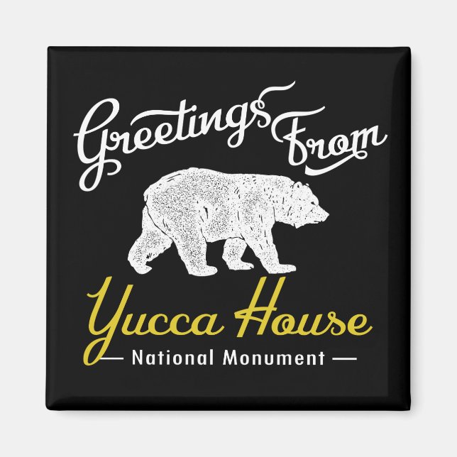 Imã Urso Nacional de Monumento da Casa de Yucca (Frente)