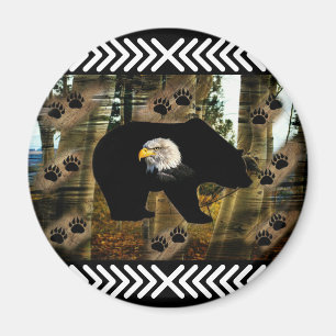 Imã Urso Negro - Urso Negro - Urso Negro - Imprime Nat