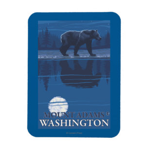 Ímã Urso no luar - montagem Adams, Washington