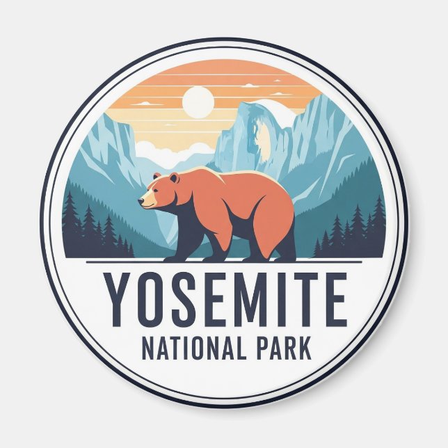 Imã Urso no Parque Nacional de Yosemite, a meio do dom (Frente)