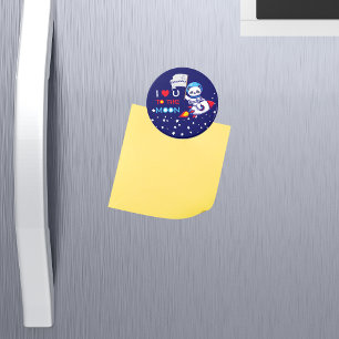 Imã Urso Panda astronauta espacial foguete lindas cria