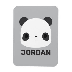 Ímã Urso Panda Bonito com Nome Personalizado