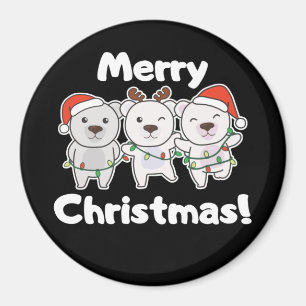 Imã Urso Polar Animais de Natal Ursos Polares Feliz Ur