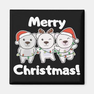Imã Urso Polar Animais de Natal Ursos Polares Feliz Ur