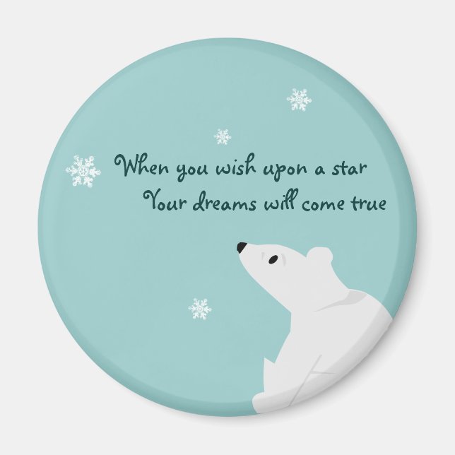 Imã Urso Polar (bebê), Floco de Neve, Floco de Neve, N (Frente)