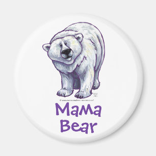 Imã Urso Polar Bonito para a Mãe