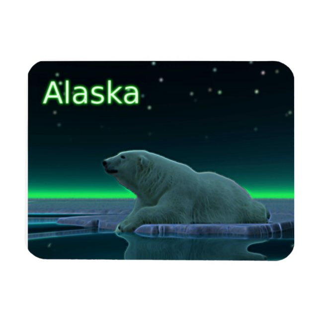 Ímã Urso Polar De Borda De Gelo (Horizontal)