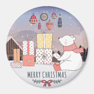 Imã Urso Polar de Natal