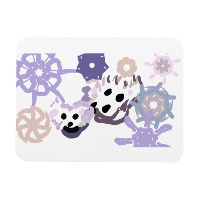 Ímã Urso Polar e bebê inverno (Horizontal)