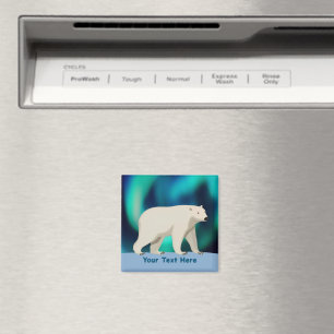 Imã Urso Polar e Luzes do Norte