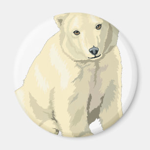 Imã Urso Polar Fofo
