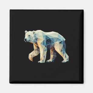 Imã Urso Polar Geométrico - Motif Geométrico - Ambient