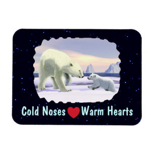 Ímã Urso Polar - Melhor Nariz Da Mãe