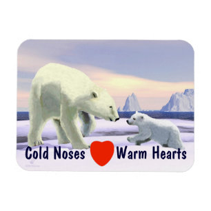 Ímã Urso Polar - Melhor Nariz Da Mãe