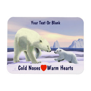 Ímã Urso Polar - Melhor Nariz Da Mãe