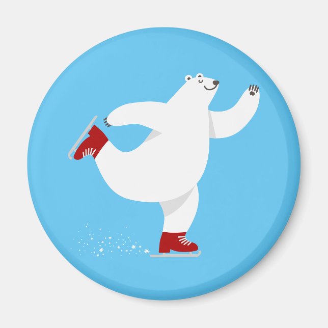 Imã Urso Polar no gelo (Frente)