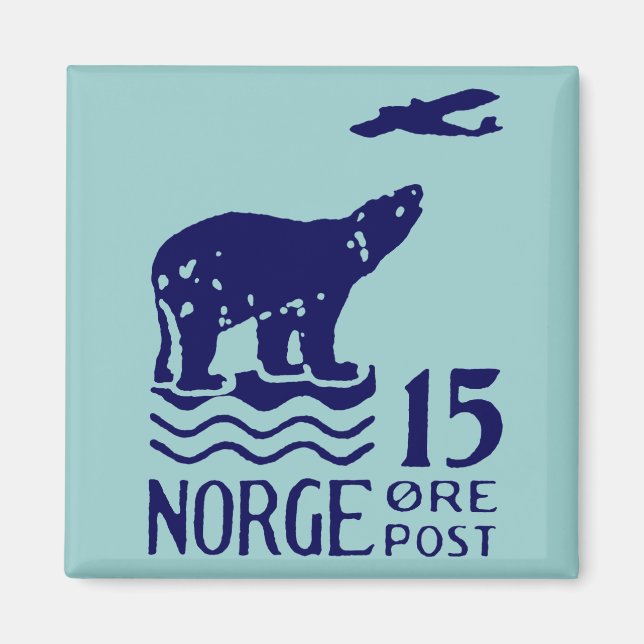 Imã Urso Polar Norueguês 1925 (Frente)