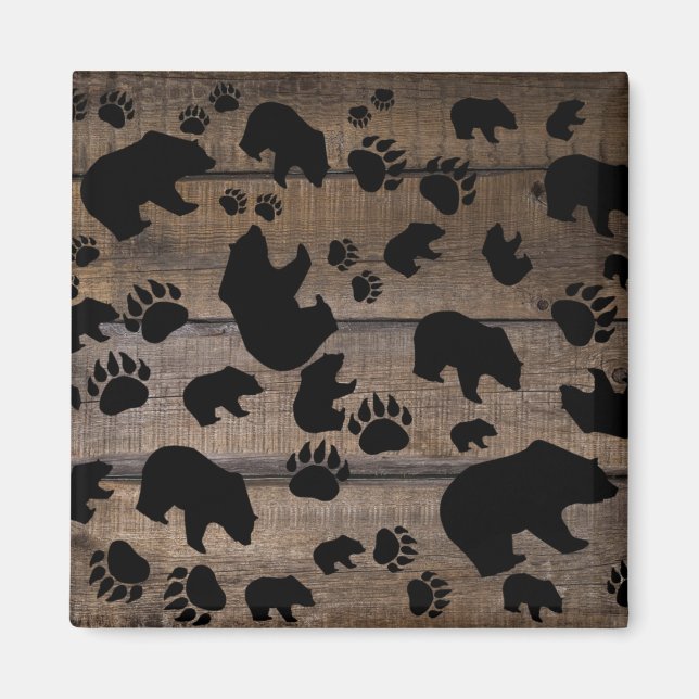Imã Urso Preto - Pinturas Pretas (Frente)