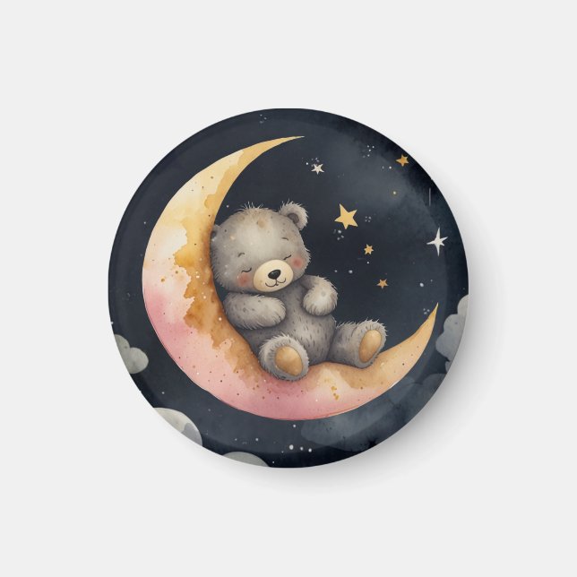 Imã Urso Sonolento na Lua (Frente)