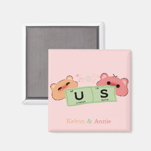 Imã Ursos Bonitos Com Magneta Apaixonada