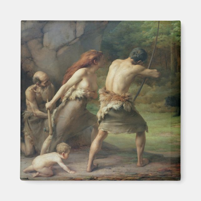 Imã Ursos de Caça Pré-Histórica, 1832 (Frente)