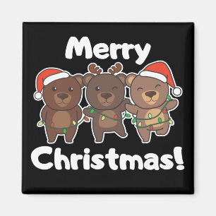 Imã Ursos de Natal Ursos Ursos Feliz Magna de Natal