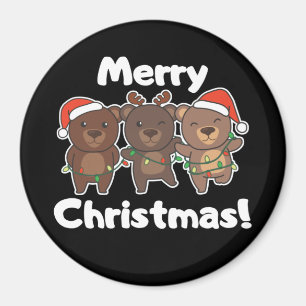 Imã Ursos de Natal Ursos Ursos Feliz Magna de Natal