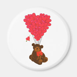Imã Ursos de pelúcia e balões cardíacos
