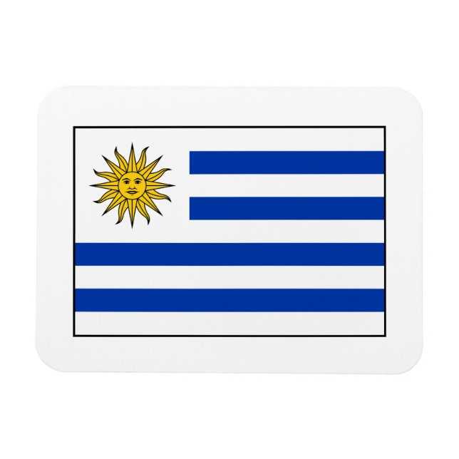 Ímã Uruguai - Bandeira do Uruguai (Horizontal)