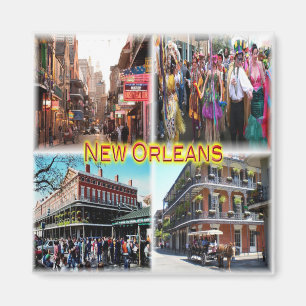 Imã US New Orleans - Bourbon Street - Mardi Gras -