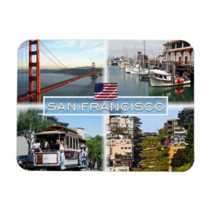 Ímã US San Francisco - Ponte Ouro da Porta - Carro de 