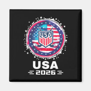 Imã Usa 2026 Hóquei Bandeira Americana Mulheres Homens