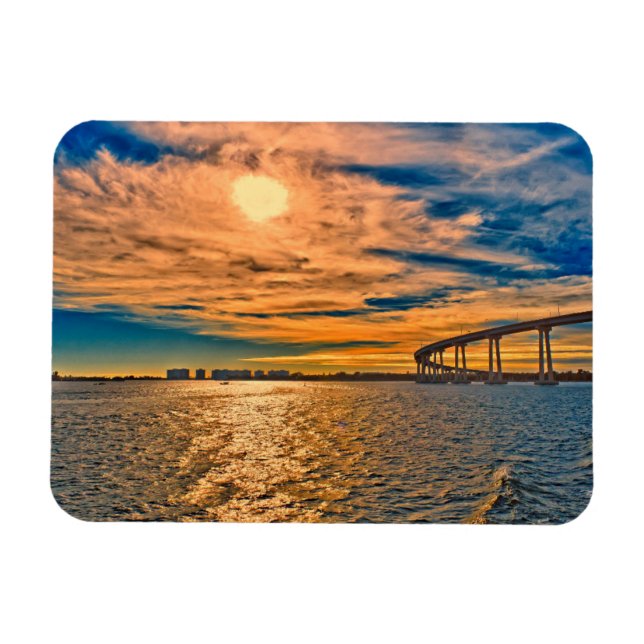 Ímã USA, CA, San Diego-Coronado Bay Bridge (Horizontal)