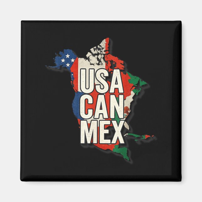 Imã Usa Can Mex Soccer North America Football Fan  (Frente)