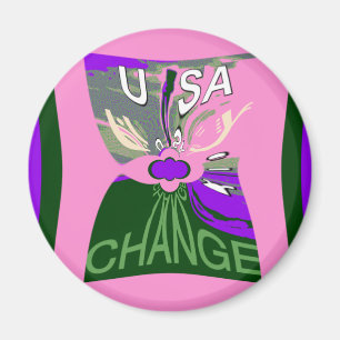Imã USA Change Art Impressão