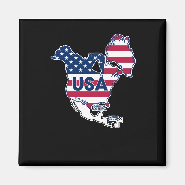 Imã Usa = Gronelândia + Canadá + Golfo + Canal (Frente)
