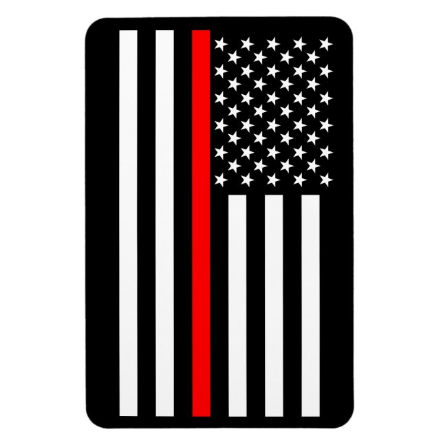 Ímã USA Thin Red Line (Vertical)